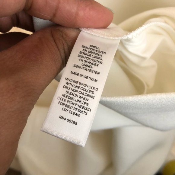 Express White Strapless Tube One-Piece Jumpsuit - Picture 8 of 8